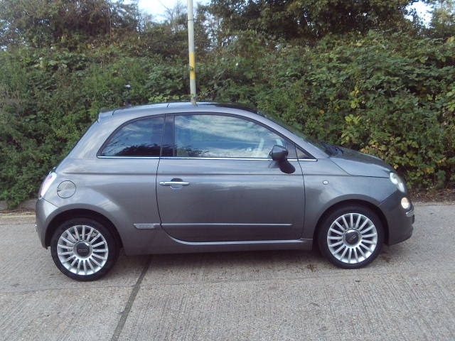 2011 Fiat 500 1.2 Lounge 3dr Grey 46k Miles Years MOT Warranty HATCHBACK Petrol Manual