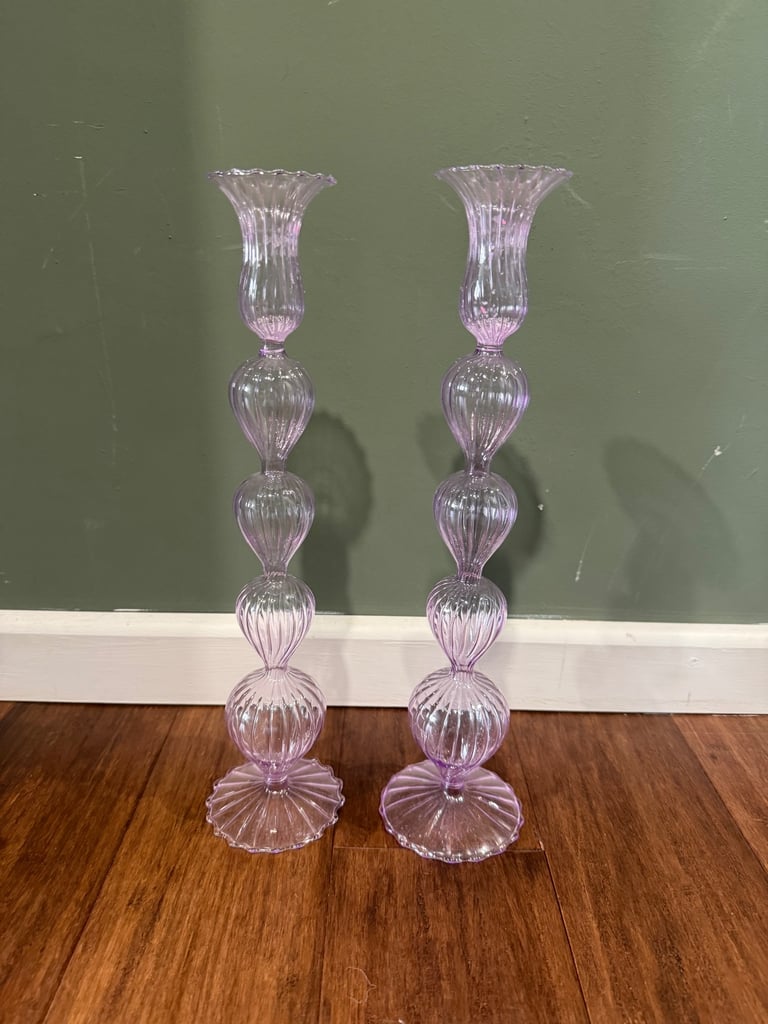 Glass Candle Holders – Elegant Design