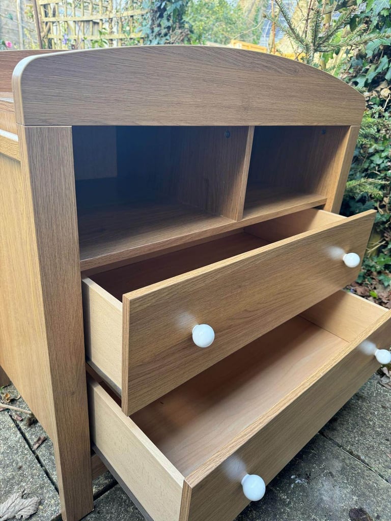 Cot - changing table - wardrobe