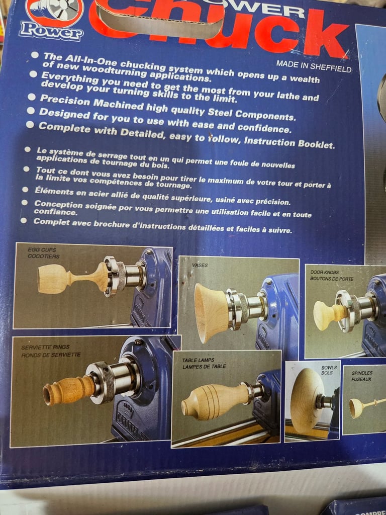 Record power RP3000x all in one lathe chuck wood turning Axminster wood turning 3/4 x 16tpi