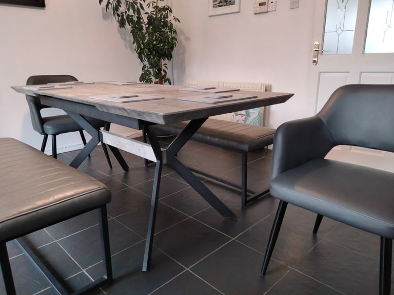 Dinning table and chairs.