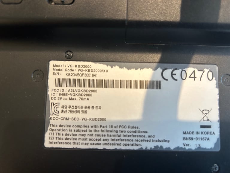 Samsung smart Tv wireless keyboard