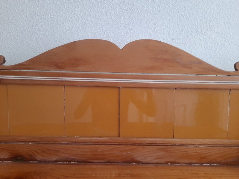 Beautiful antique Wash Stand / Console  with tiles
