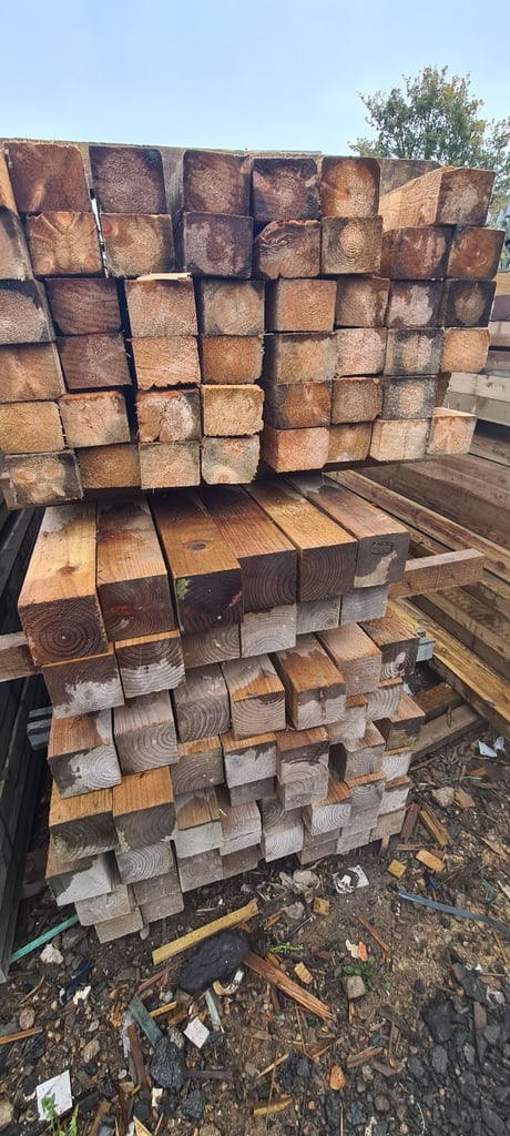 Timber reclaimed posts 