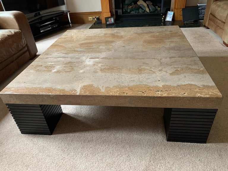 Coffee Tables - Large Stone - 2 x matching side tables & 1 x centre table by Stone International