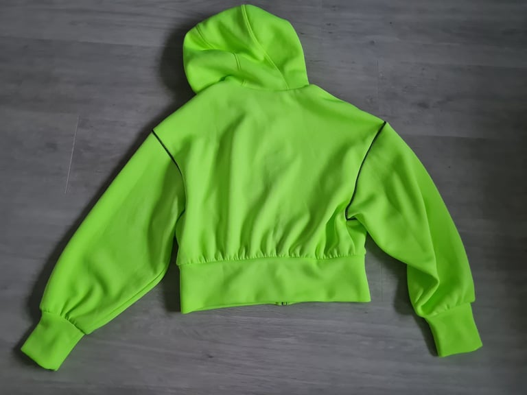 S/M Zara Neon limited edition zip-up hoodie zipped 