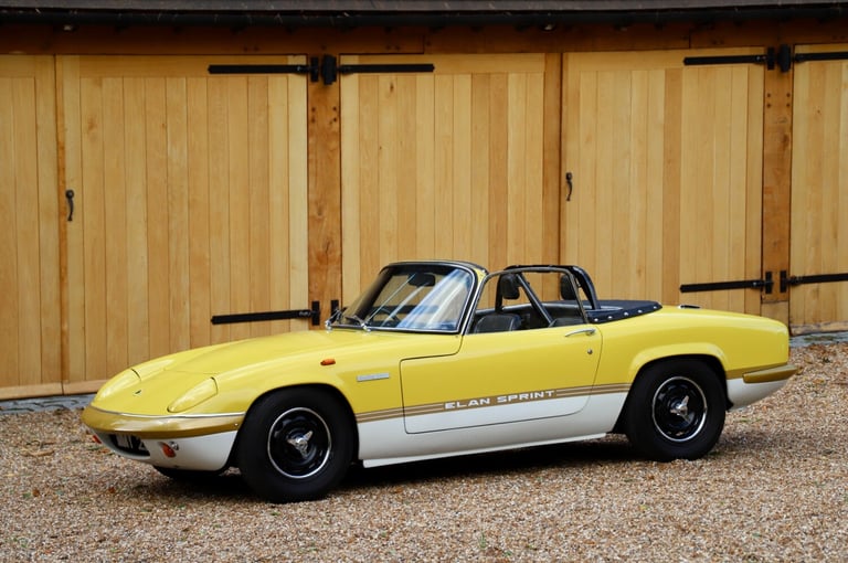 1972 Lotus Elan 1972.  £20k repaint in Lotus Yellow / Cirrus White. Mohair Hoo  Petrol Manual