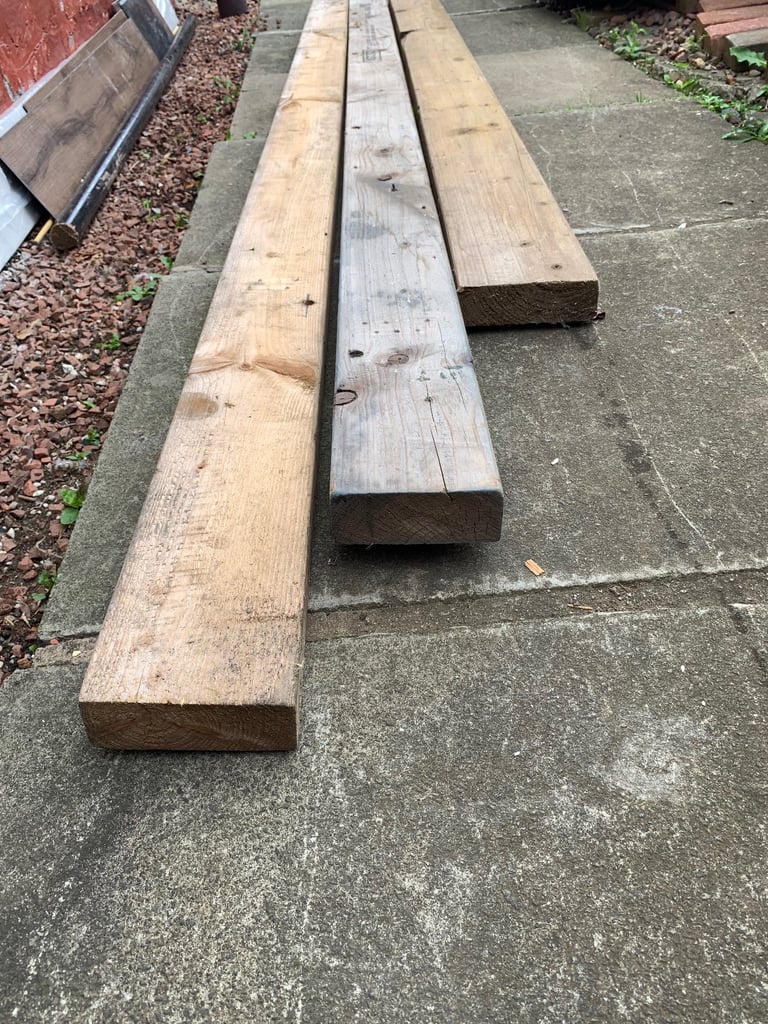 3 Timber sleepers 