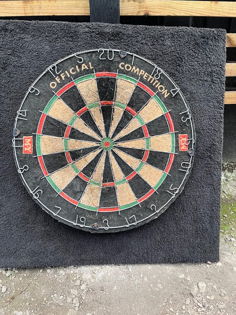 Dart board on board mount