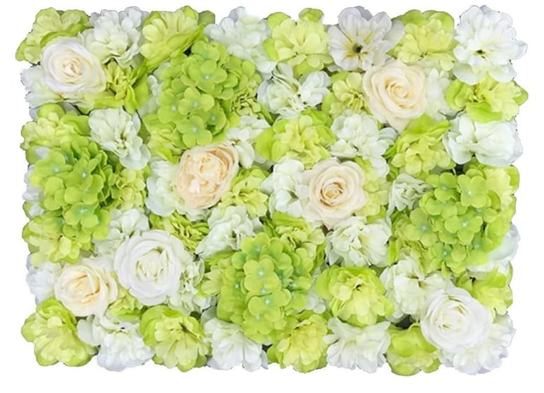 image for Artificial Plant Flower Wall Panel And Green Leaf Wedding Venue Home Decoration 