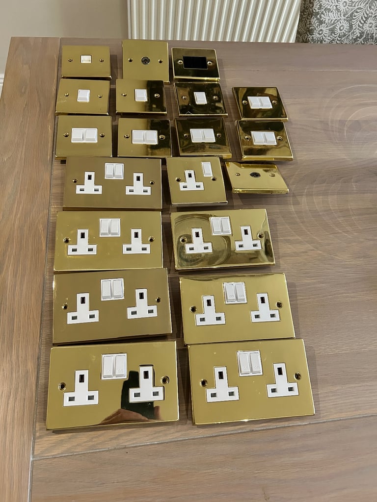 image for Brass switches and sockets
