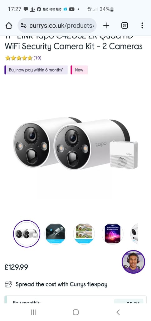 Tapo wireless CCTV