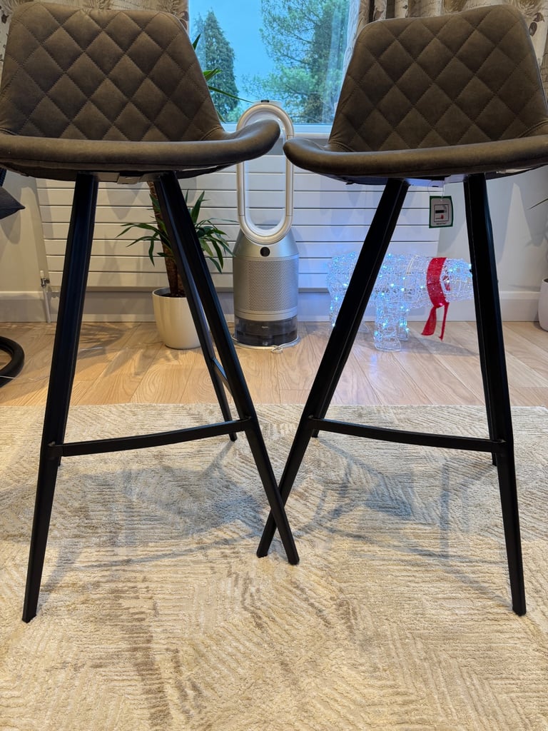 Homcom Set 2 bar stools vintage / New