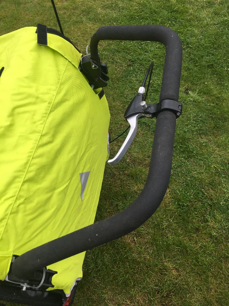 Used 2 seater bicycle trailer and pushchair conversion kit