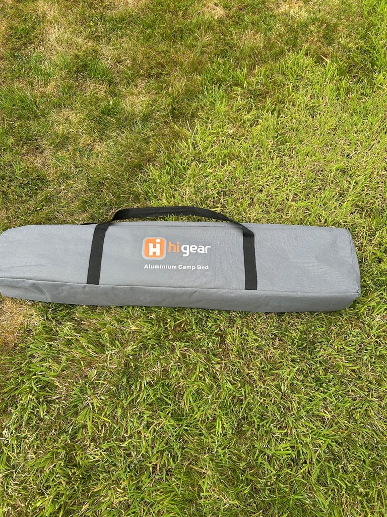 Grey Hi gear aluminium camping bed