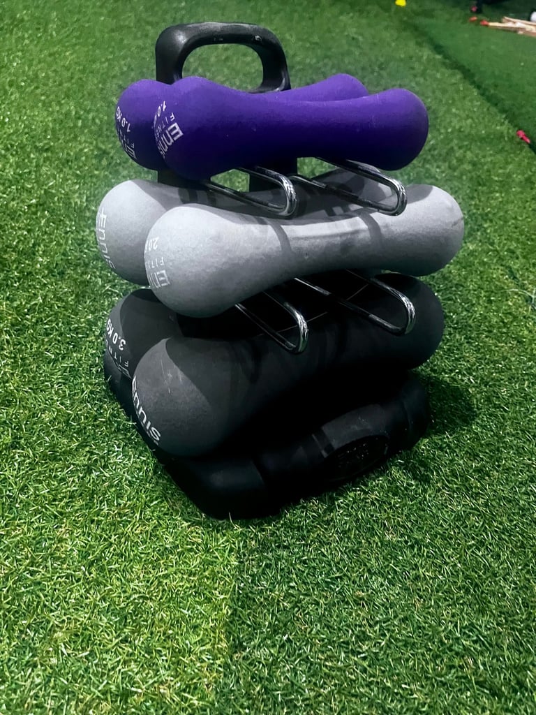 image for Set of 6 dumbbells-1kg, 2kg, 3kg