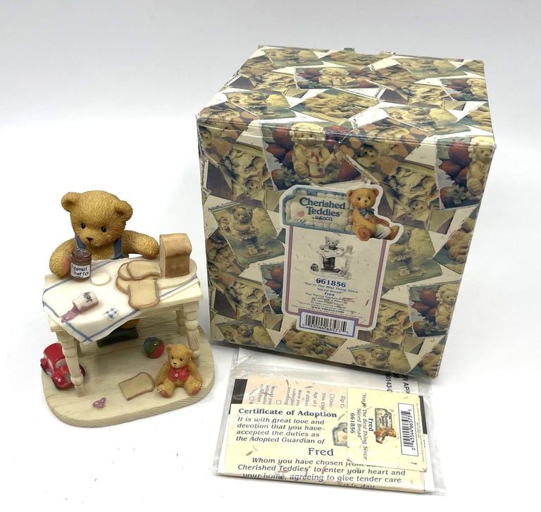 image for Cherished Teddies Bear "Fred" Boxed With Certificate, Very Rare