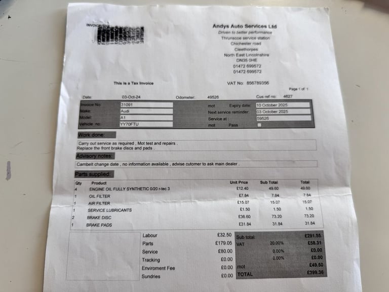 2020 Audi A1 1.0 TFSI 25 Technik Sportback 5dr Petrol Manual Euro 6 (s/s) (95 ps) Hatchback Petro...