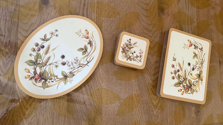 image for Brand New Designer Wooden Coasters 6 + 6 + 1 Brand new