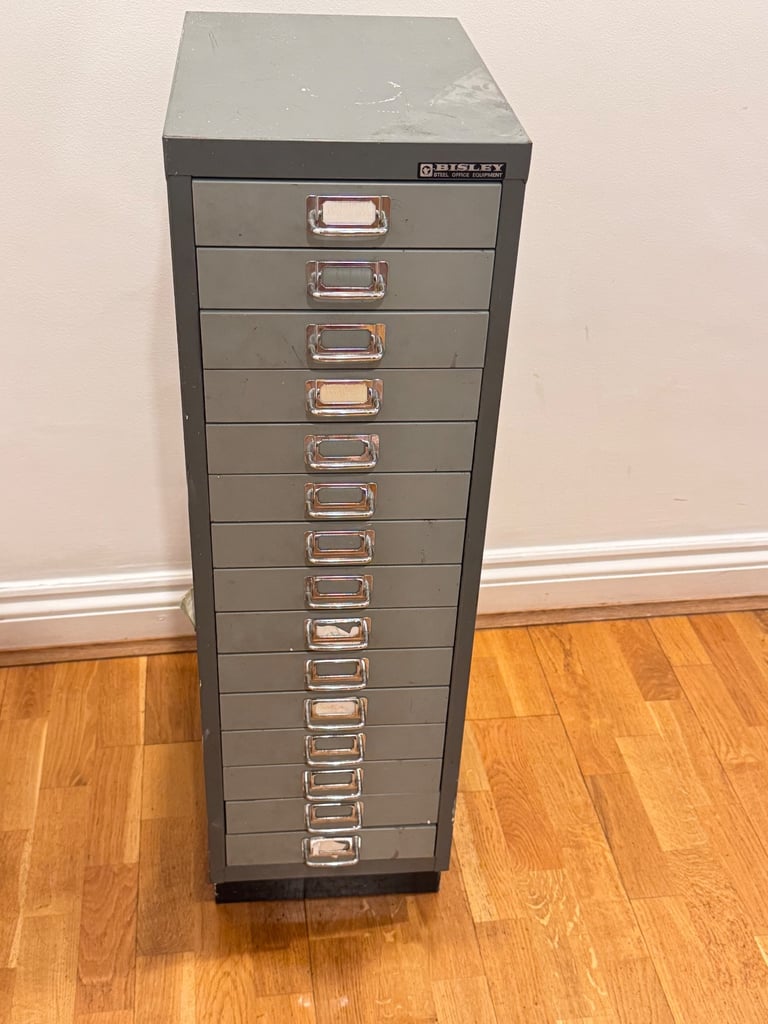image for Sisley 15 Drawer Steel Filing Cabinet 