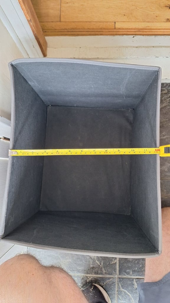 Fabric storage boxes x 4