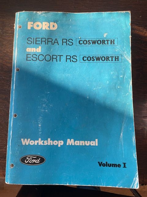 FORD SIERRA RS COSWORTH Workshop Manuals - Volume 1 & II 