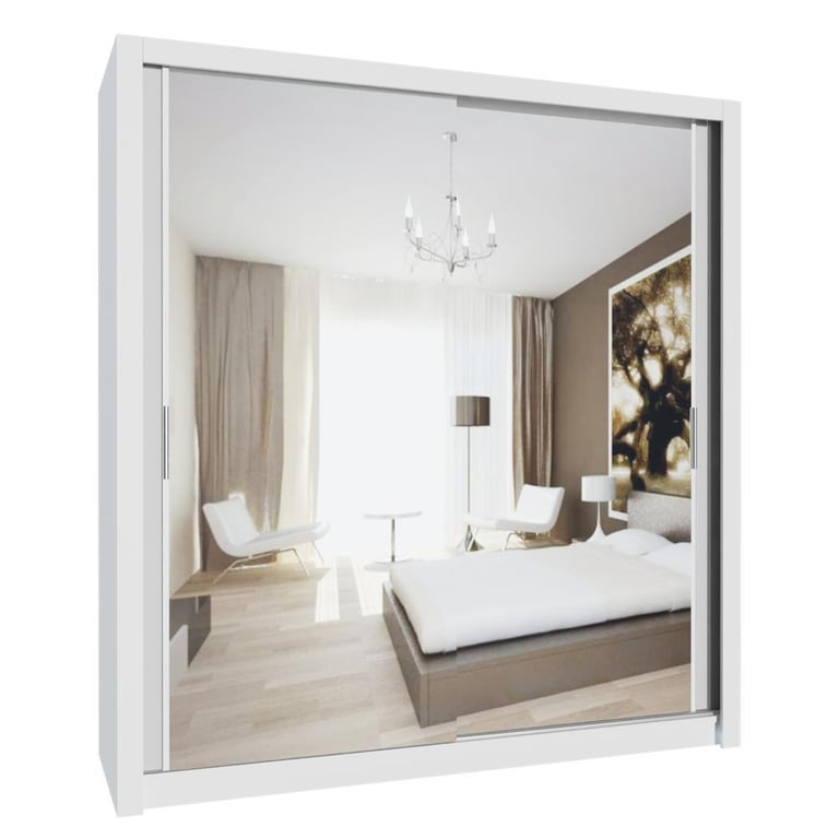 High-Quality Sliding Mirror Door Wardrobe – Ideal for Small & Large Spaces