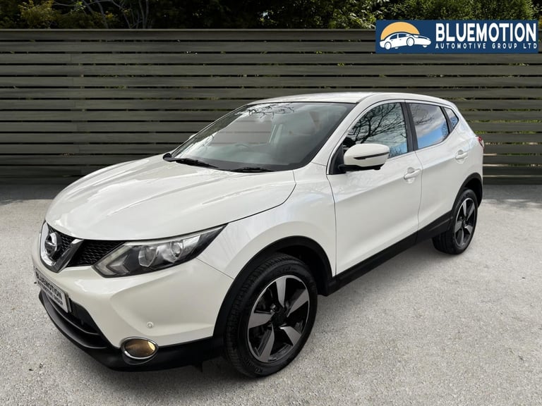 ✿2014/64 Nissan Qashqai 1.5 DCI 110 N-TEC, White, Diesel ✿FSH ✿SAT NAV✿