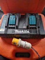 Genuine Makita DC18RD Double Twin Port Rapid Battery Charger USB