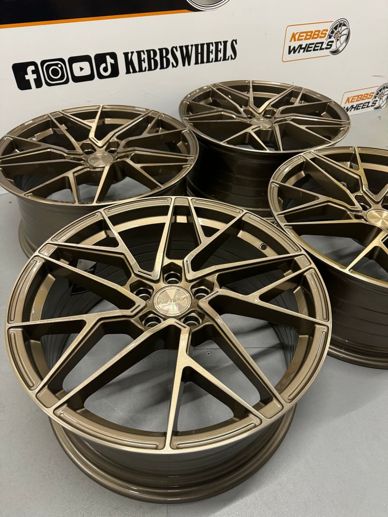  19" AUDI RIVIERA RF106 ALLOY WHEELS A4 A3 A6 A7 A8 S4 S3 S6 RS4 RS3 MK2 TT MK3 TT Q3 Q5