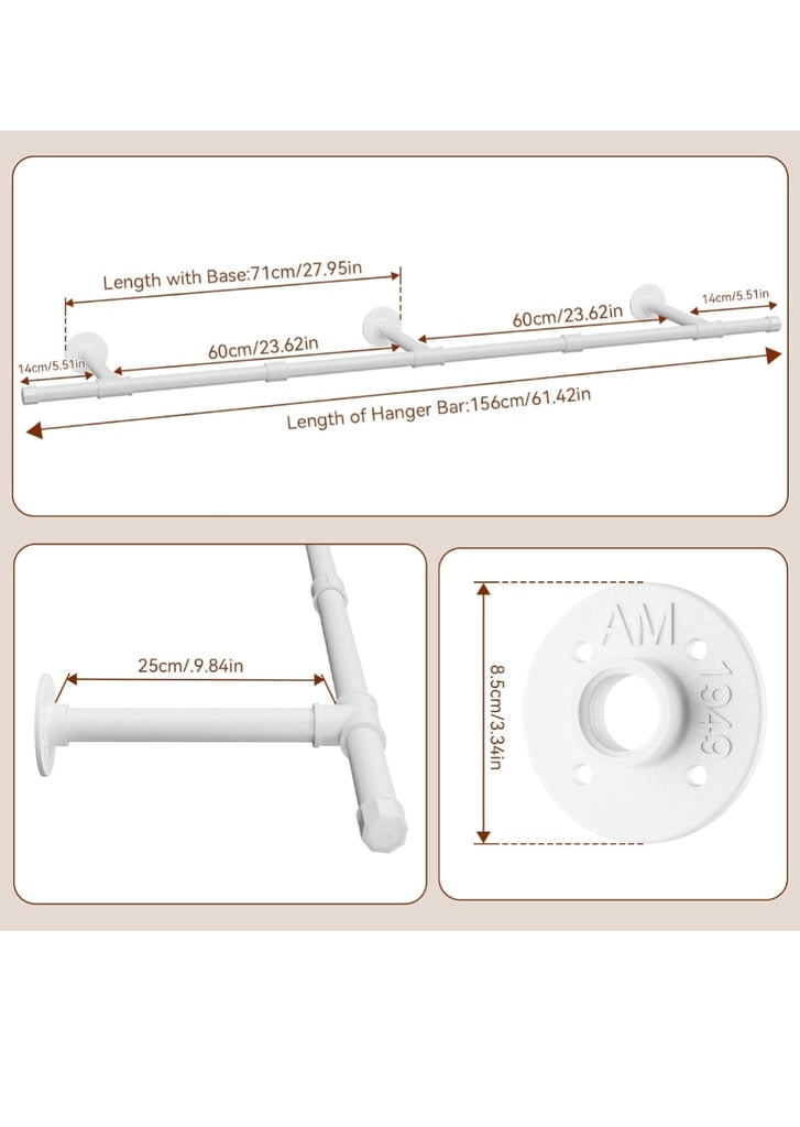 image for X2 new metal clothes rails