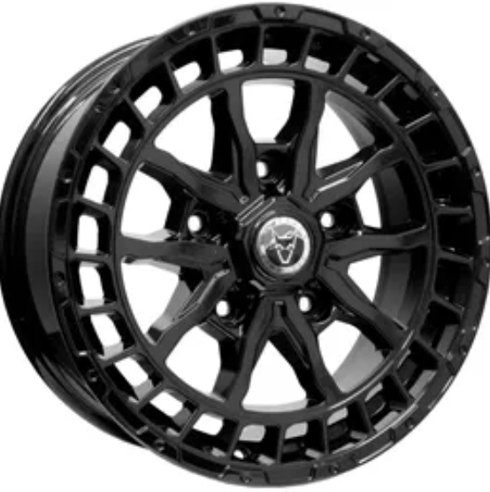 *BRAND NEW* WOLFRACE EUROSPORT SUPER T WOLF 18" 5X160 ALLOY WHEELS *GLOSS BLACK* FORD TRANSIT