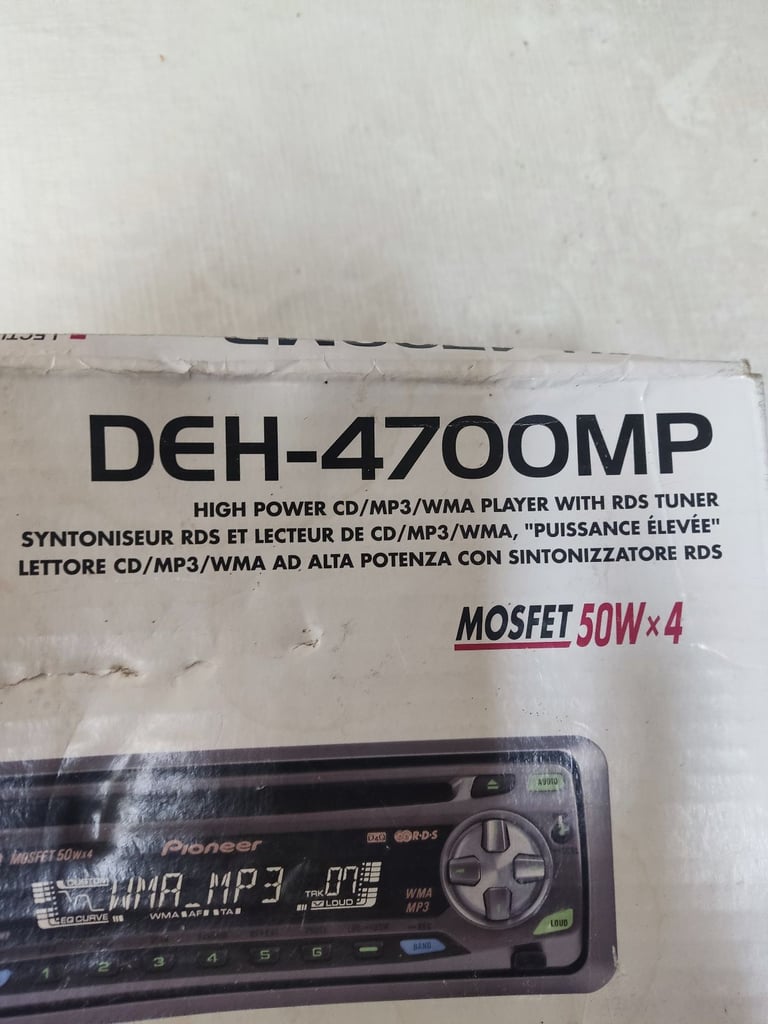 Pioneer car radio/cd player 50x4 output MP3 WMA  £50 Ono  
