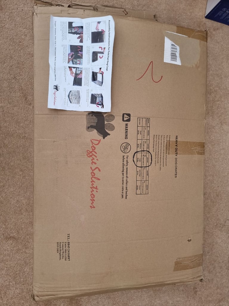 Large dog crate