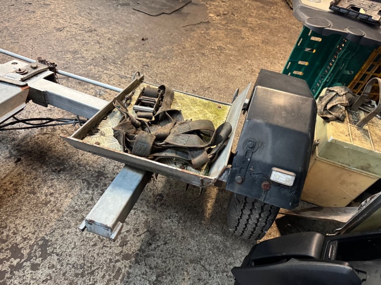 Car ,van recovery dolly towing trailer ramps straps hand winch 