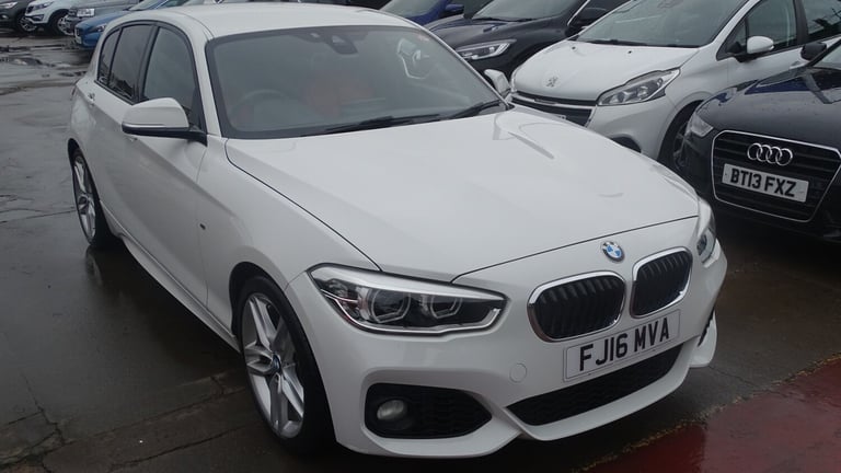 BMW 1 SERIES White Auto Petrol 2016 m sport red leather