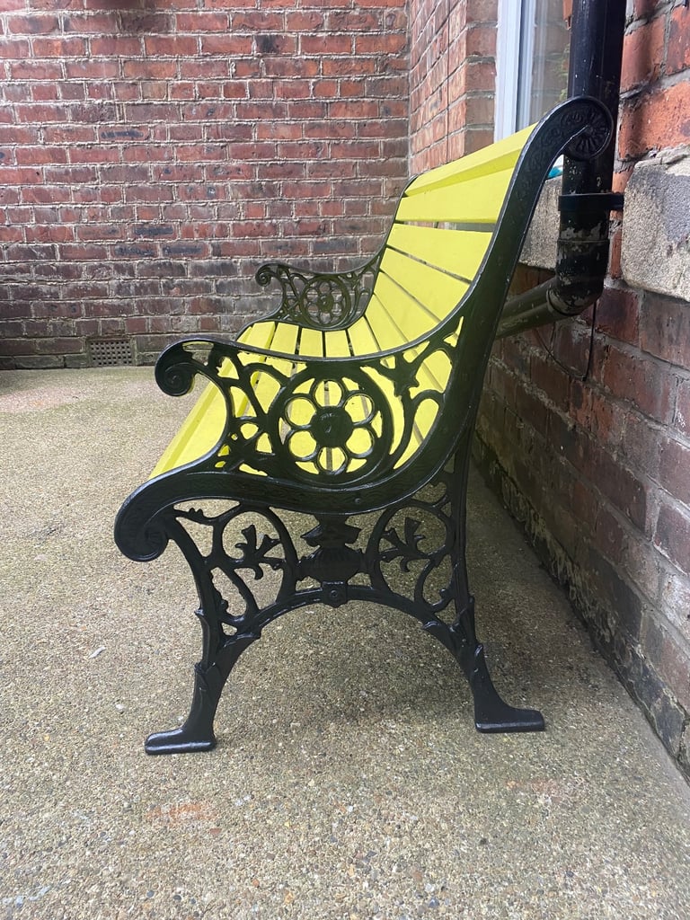  Cast iron garden bench