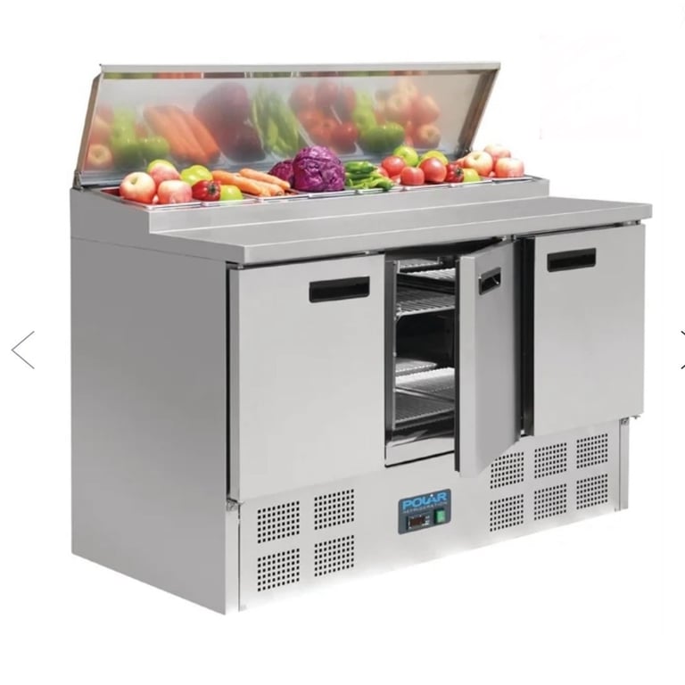 image for Polar Prep fridge 1/8 gastro with lid 390ltr