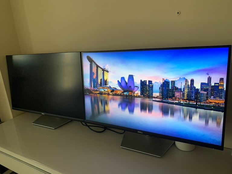image for 2 x Dell S2721QSA 27" IPS LCD 4K UHD Monitor