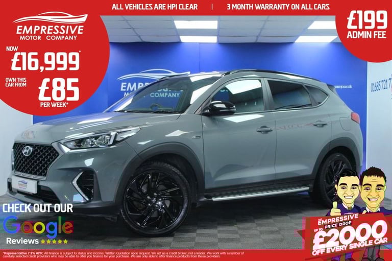 image for 2020 69 HYUNDAI TUCSON 1.6 CRDI MHEV N LINE SUV 5DR DIESEL HYBRID DCT EURO 6 (S/