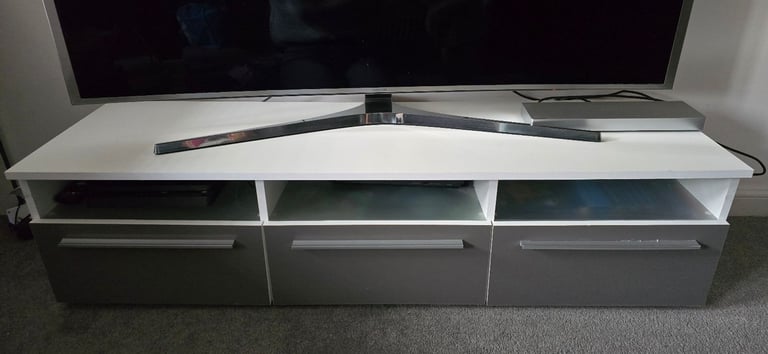 White & Grey TV unit