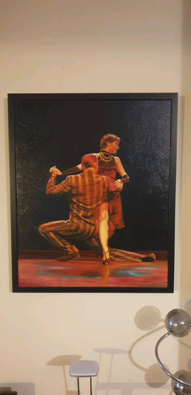 image for Trinidad Ball, 'Tango' Framed Oil on Canvass  Painting. Art 