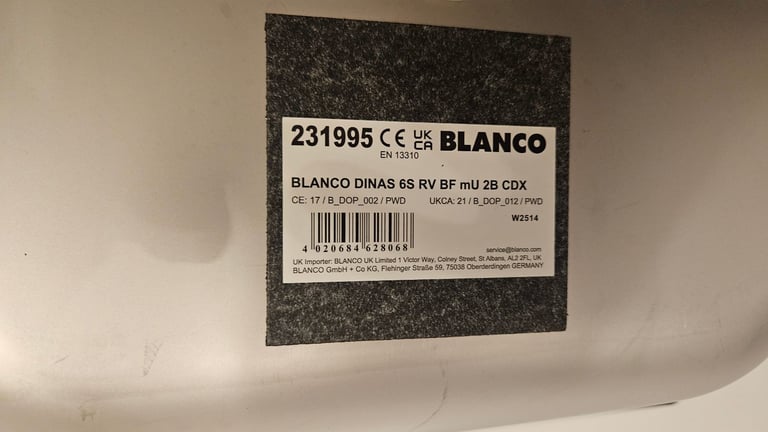 Kitchen sink brand new Blanco Dinas 6s 6s 1.5