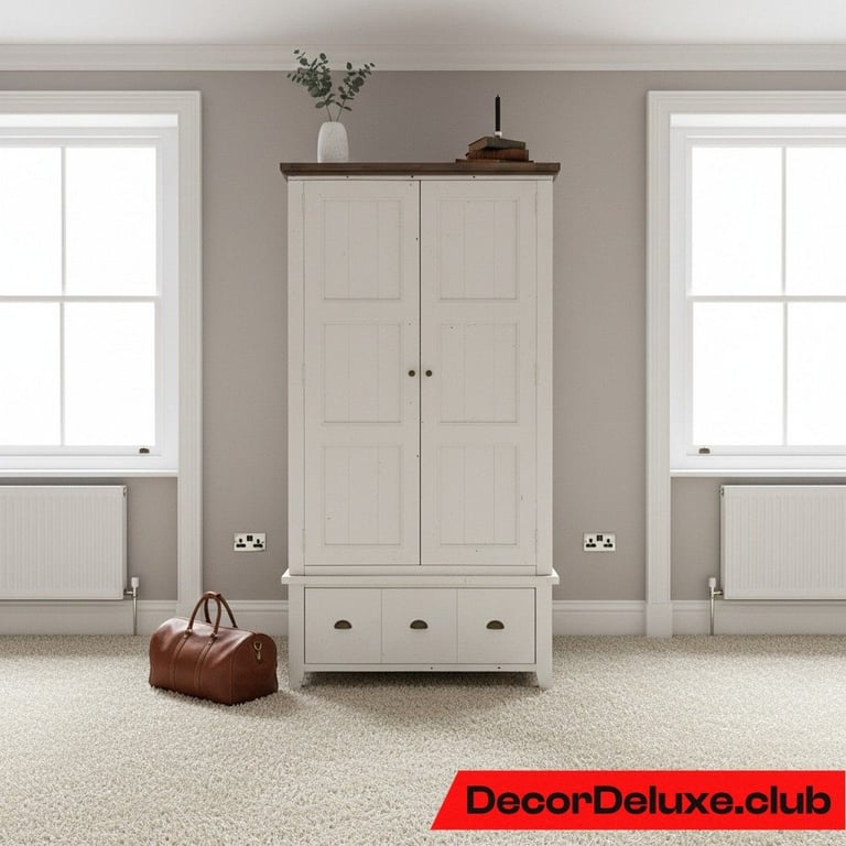 image for Barker & Stonehouse Rustic Reclaimed Wood Double Wardrobe - Delivery Avail 025A