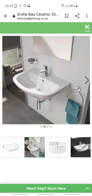 Grohe ceramic basin 550mm (bathroom sink)