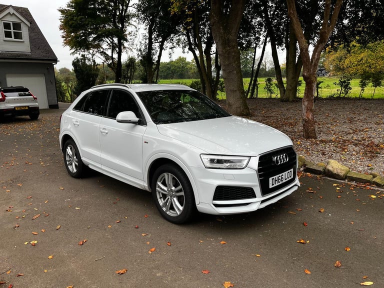 image for AUDI 2017 AUTO Q3 1.4 TFSI S LINE EDITION IN WHITE/BLACK HALF LEATHER.FSH