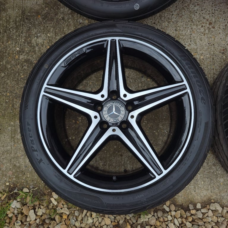 Genuine Mercedes E Class AMG 18" Alloy Wheels W213 Night Edition Goodyear