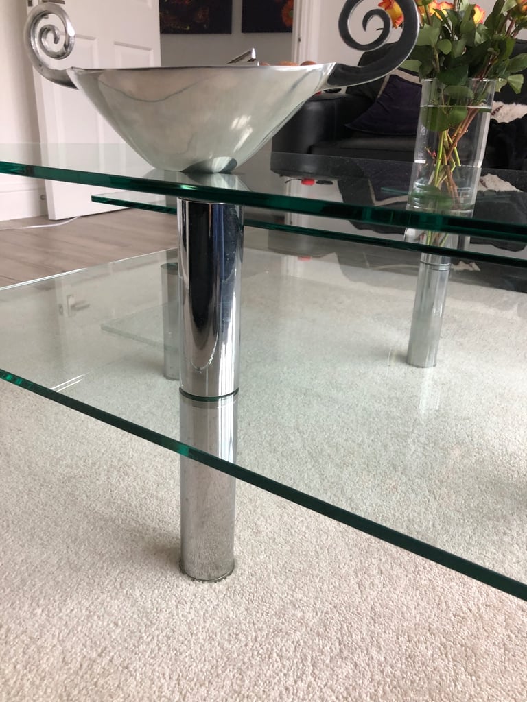 Glass Square Coffee Table