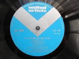 Elmer Bernstein: Return Of The Seven Soundtrack 1967 UK Mono LP RARER BLUE/SILVER LABEL