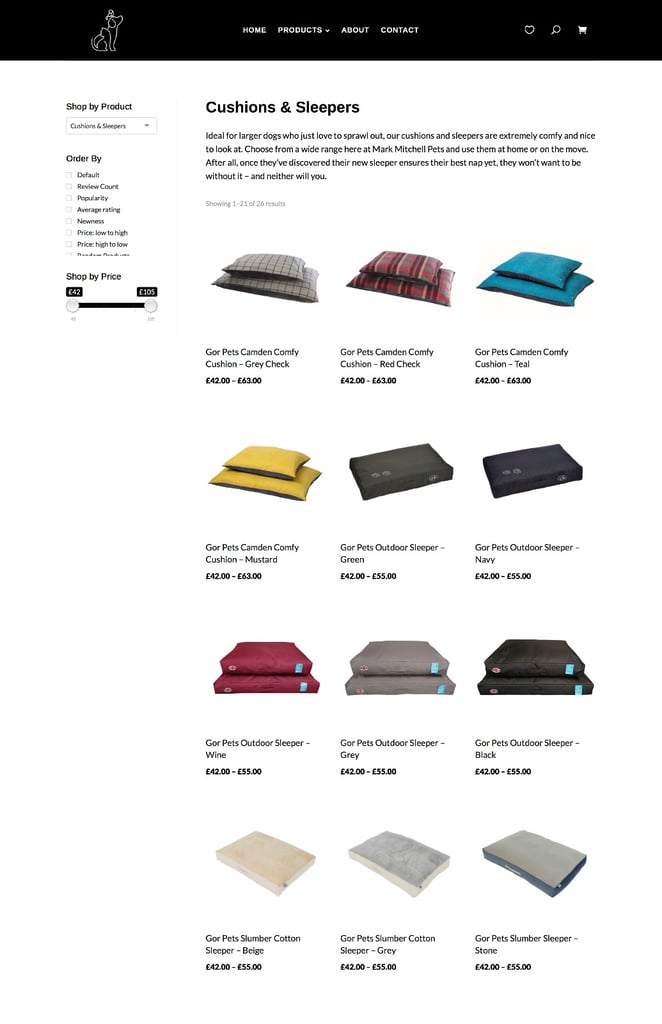 Mark Mitchell Pets - Now Live! | Dog Beds | Dog Coats | Cat Scratchers & More